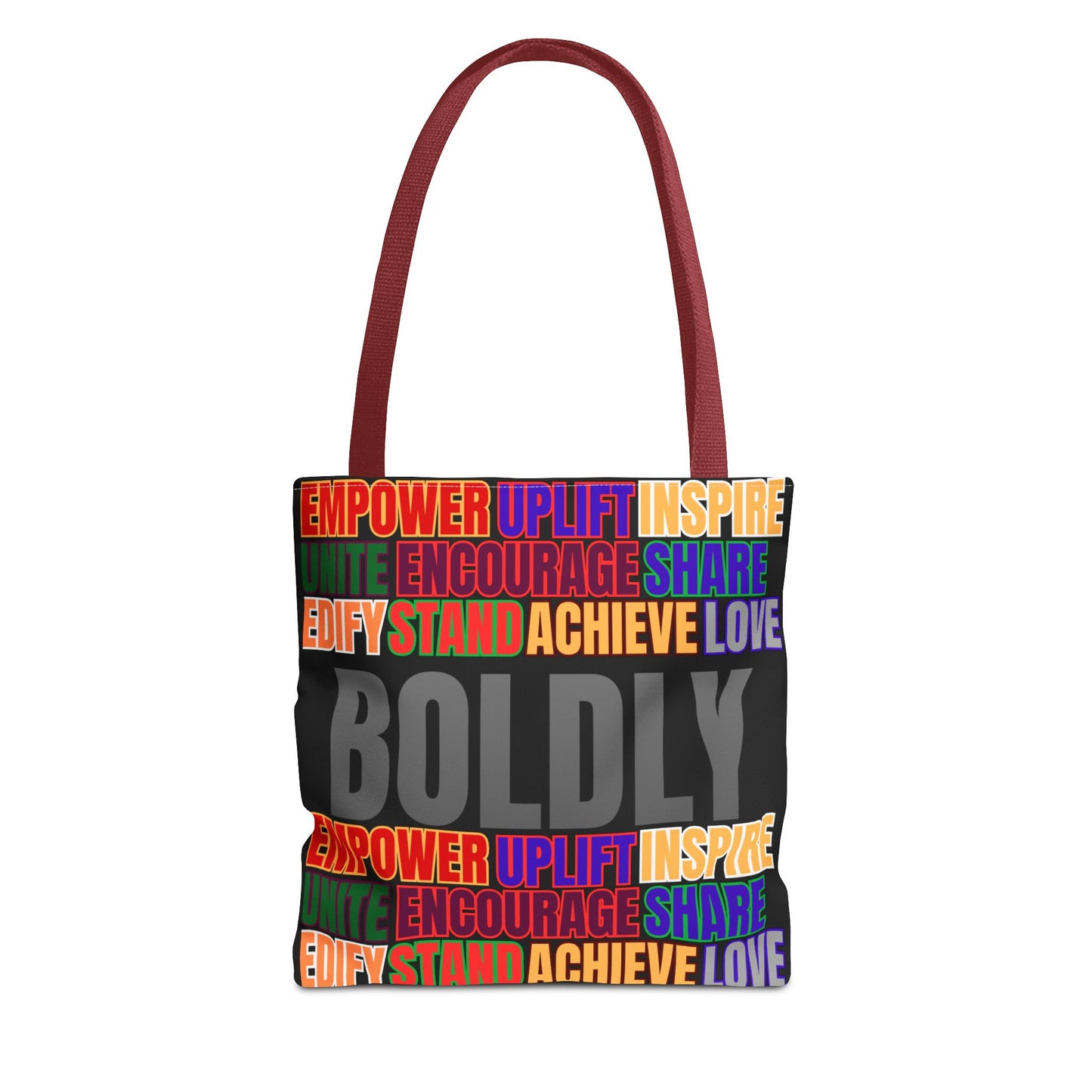 Boldly Tote Bag | Inspirational Message for Everyday Use