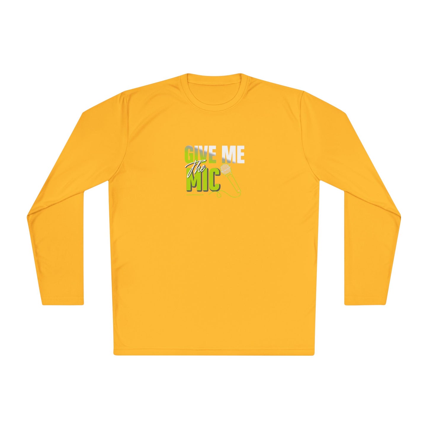'Give Me the Mic' Shirt - Unisex Lightweight Long Sleeve Tee