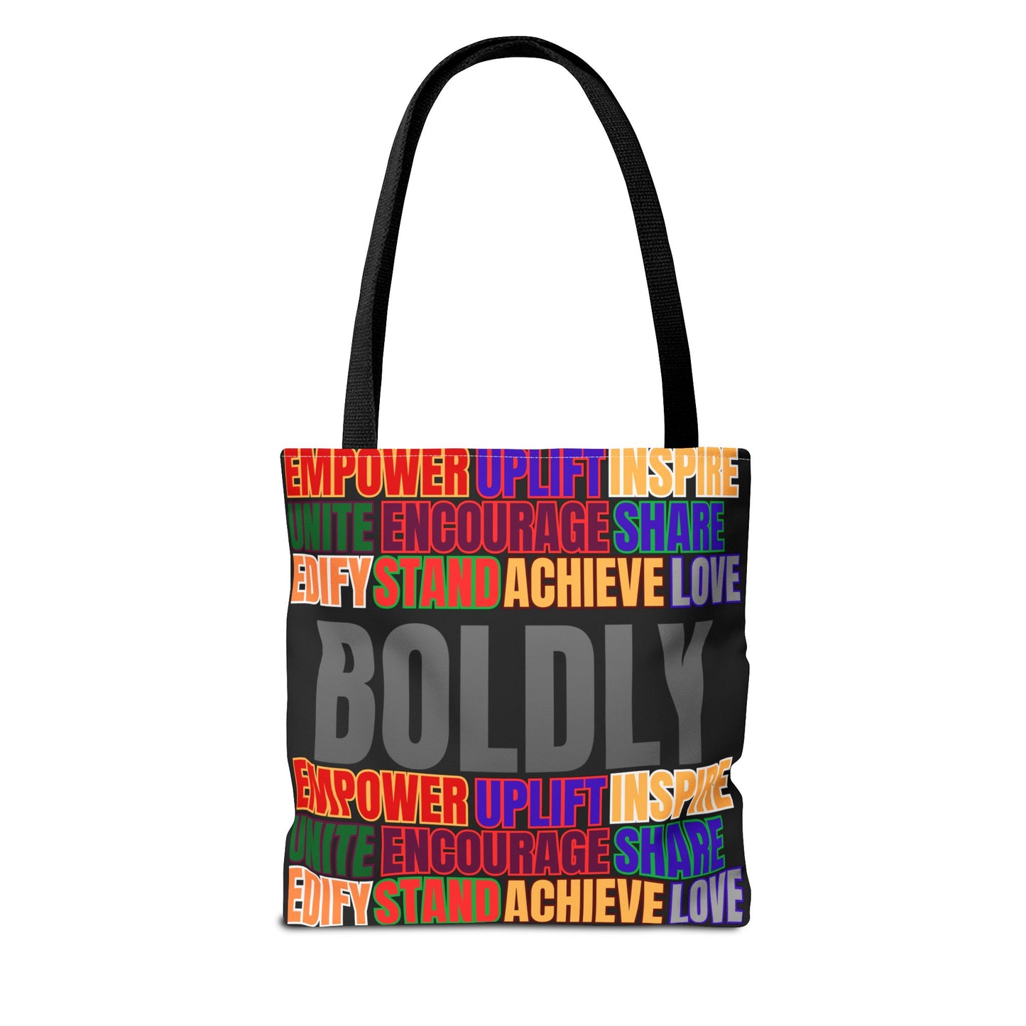 Boldly Tote Bag | Inspirational Message for Everyday Use