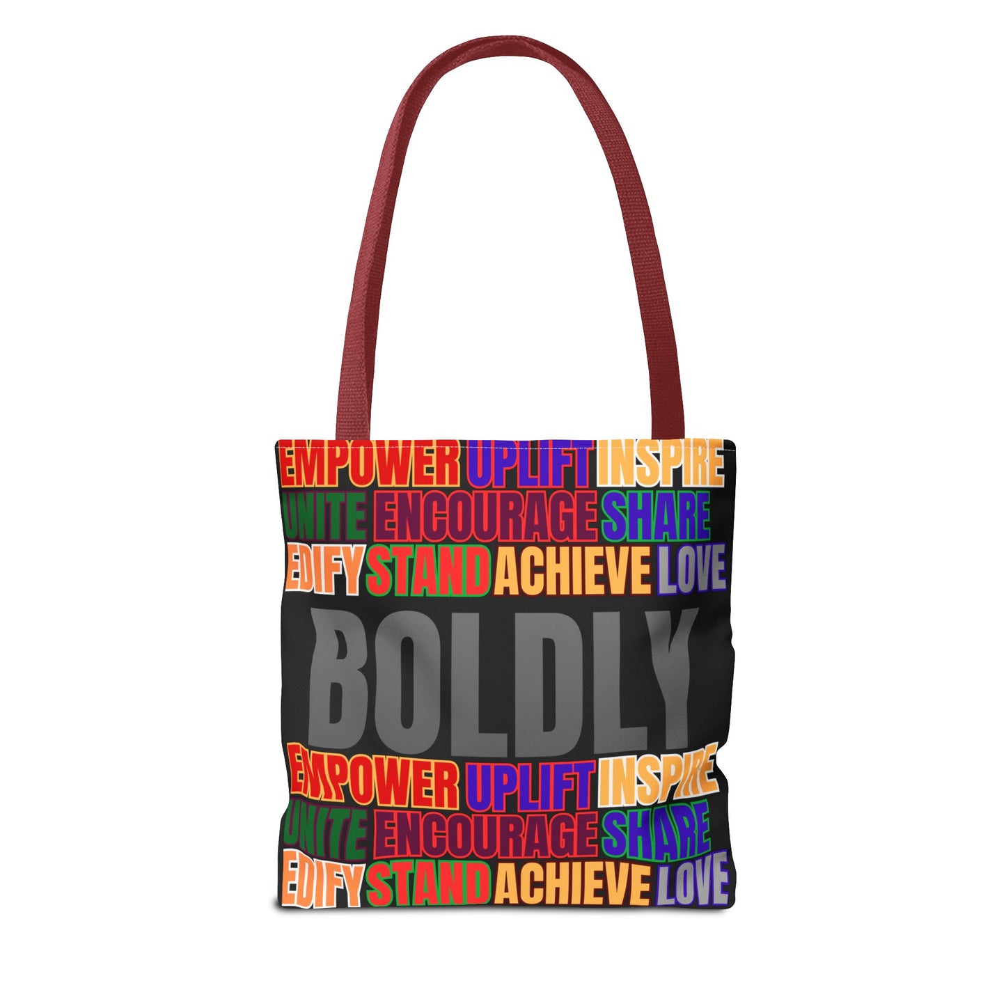 Boldly Tote Bag | Inspirational Message for Everyday Use