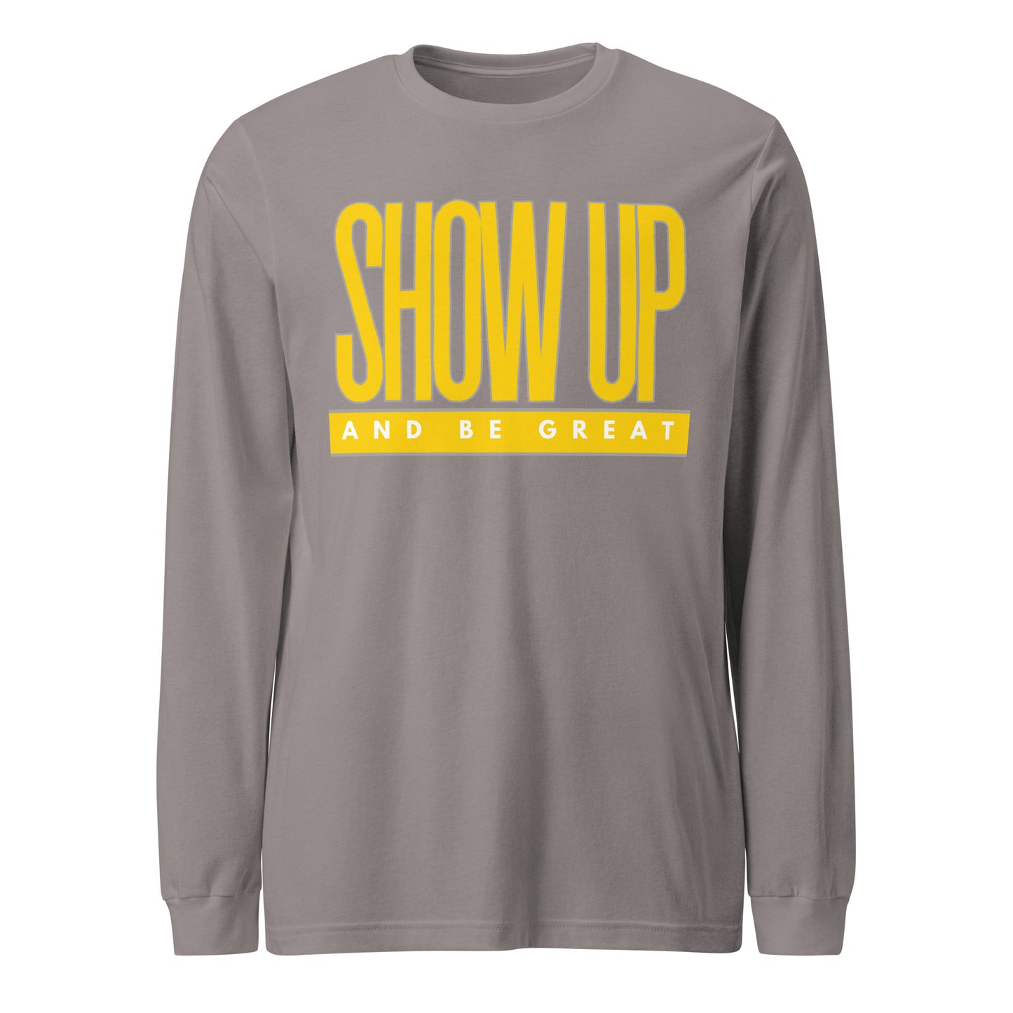YELLOW "SHOW UP" Unisex Long Sleeve Tee
