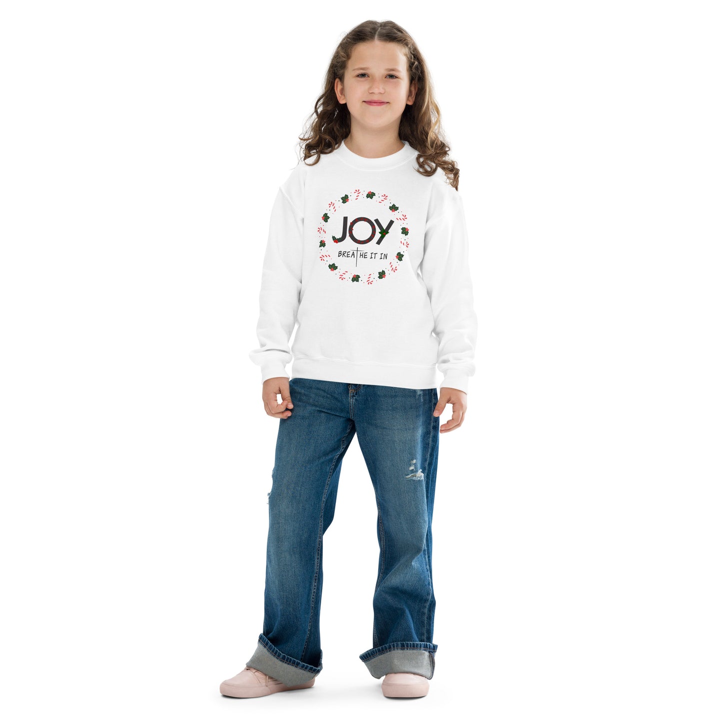 Joy Christmas - Youth crewneck sweatshirt