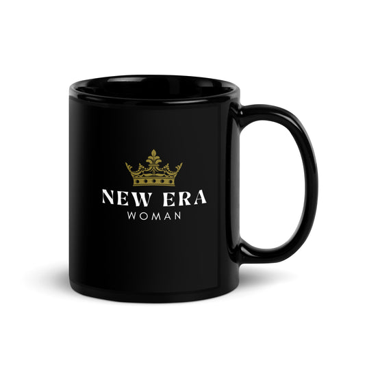 New Era Woman Black Glossy Mug