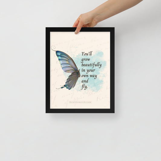 Butterfly Artwork Framed poster