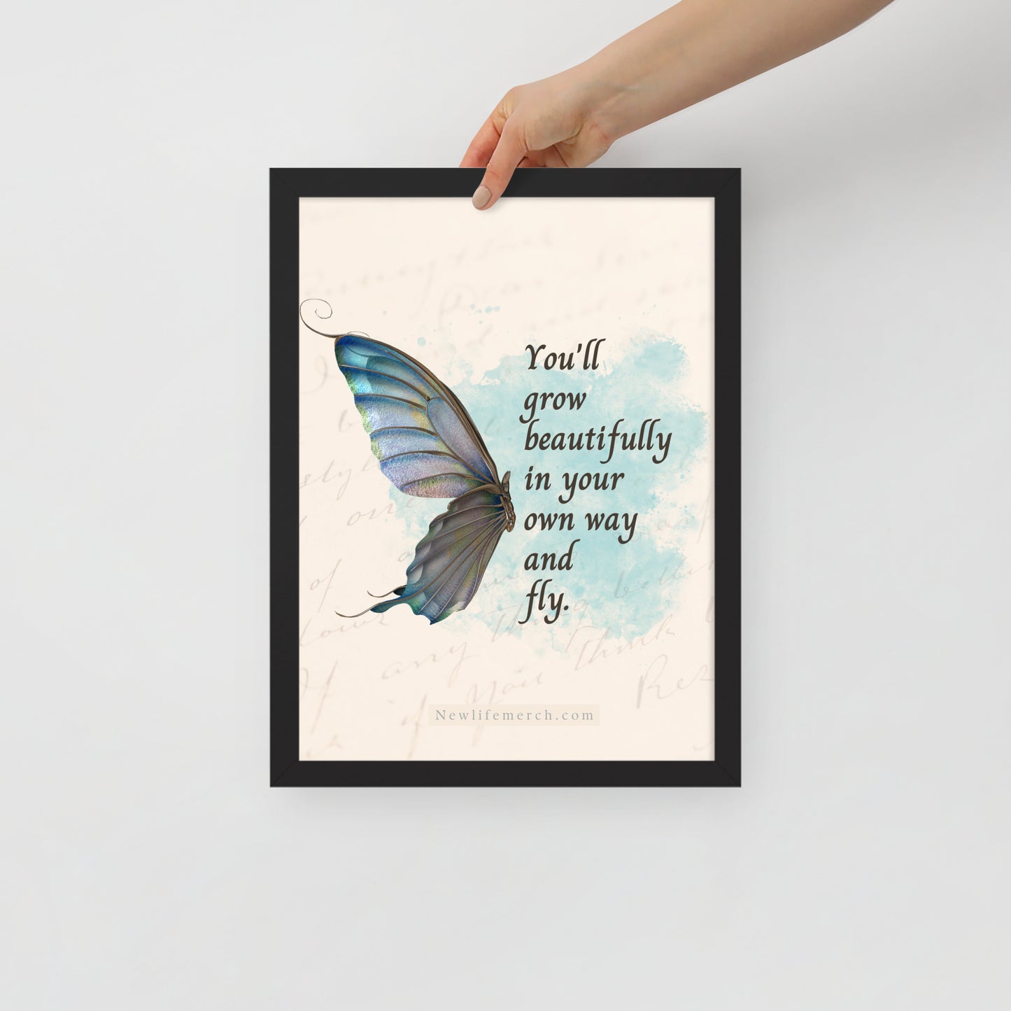 Butterfly Artwork Framed poster