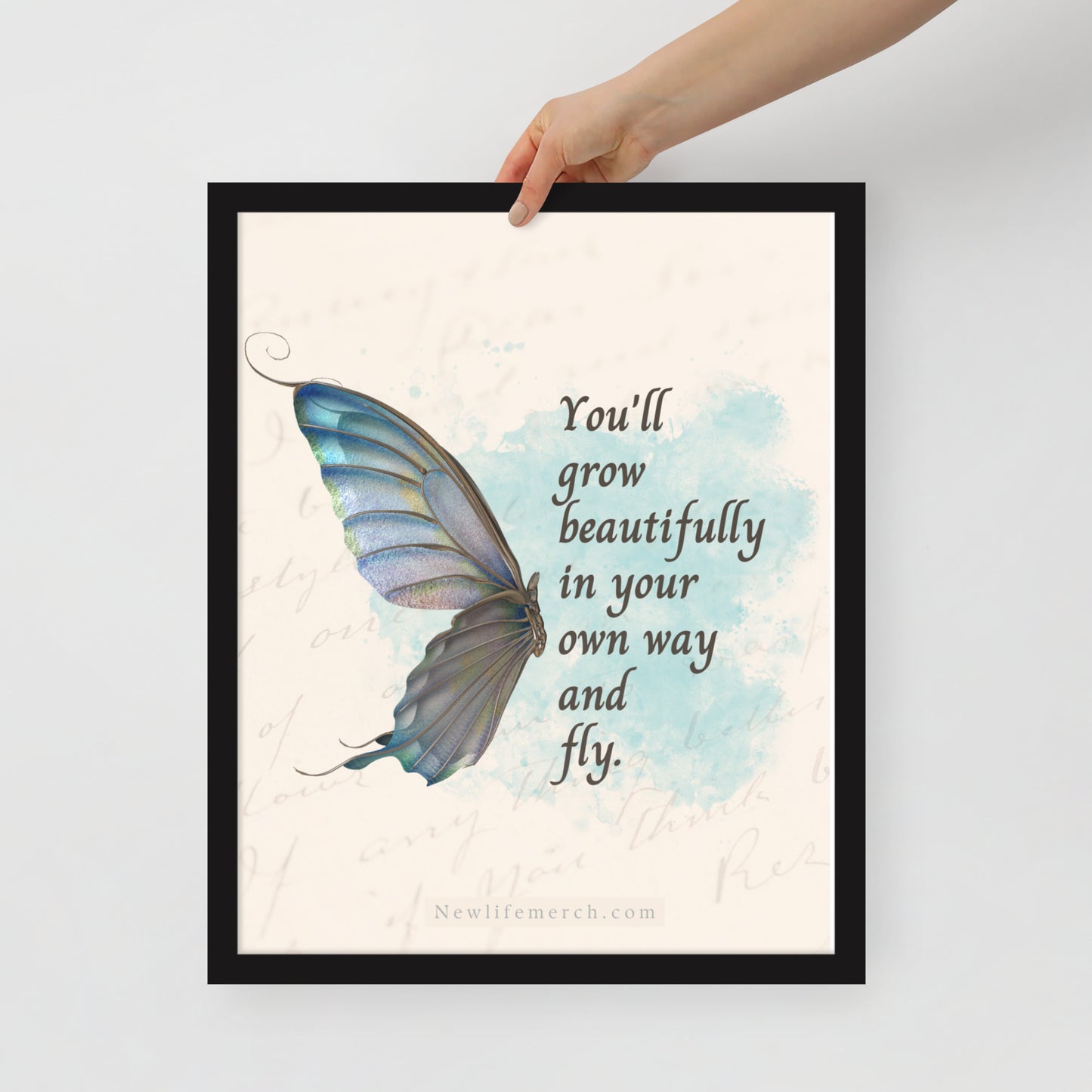 Butterfly Artwork Framed poster