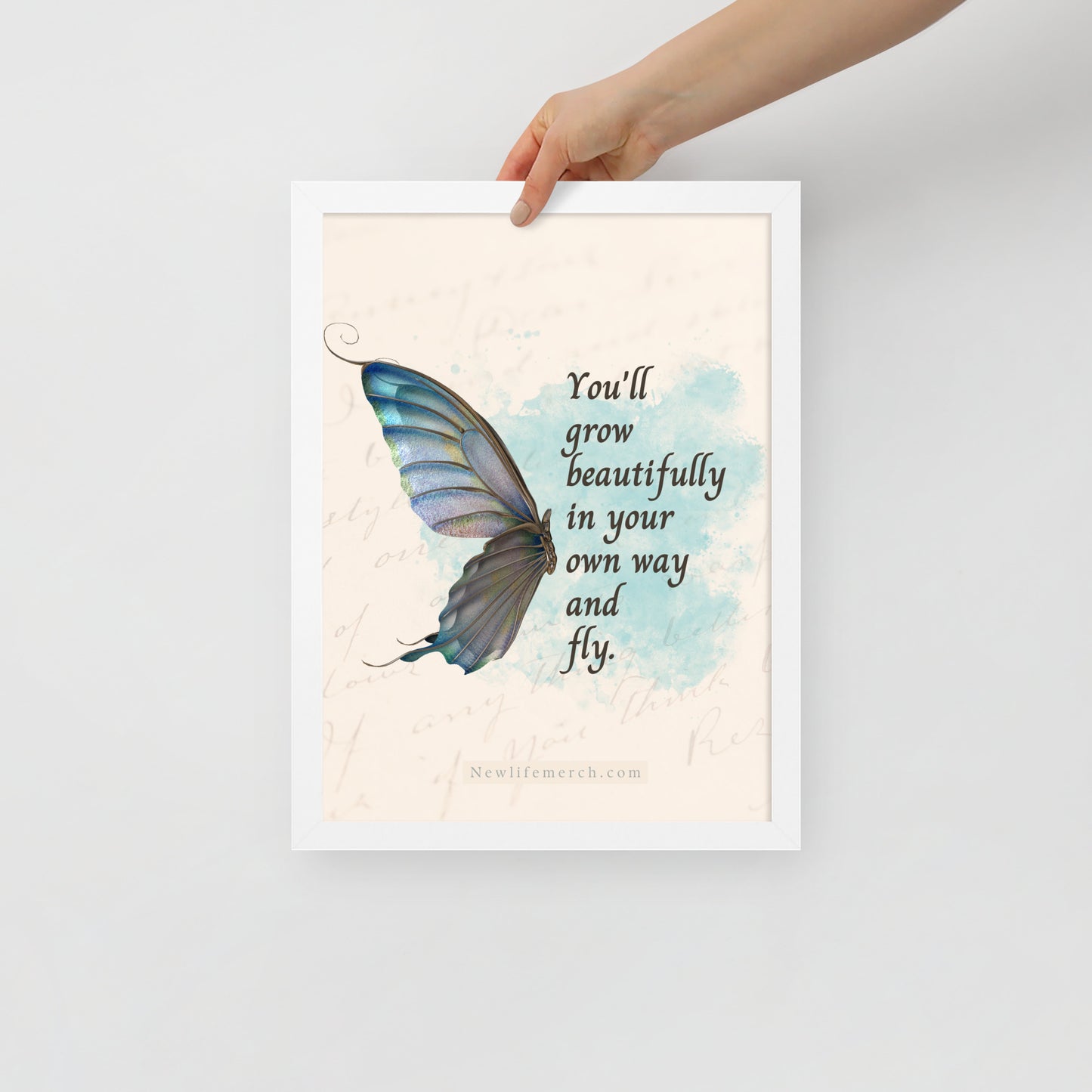 Butterfly Artwork Framed poster