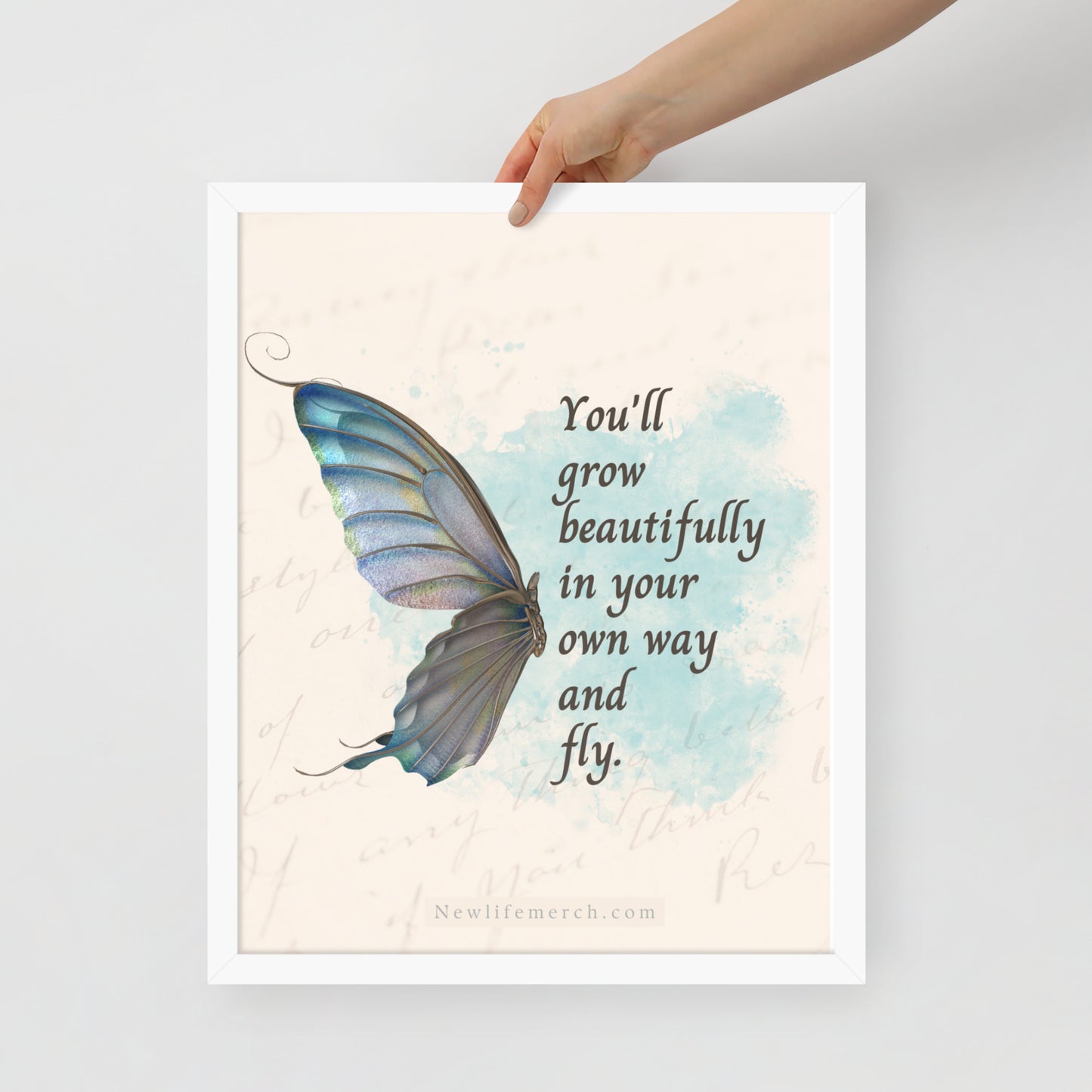 Butterfly Artwork Framed poster