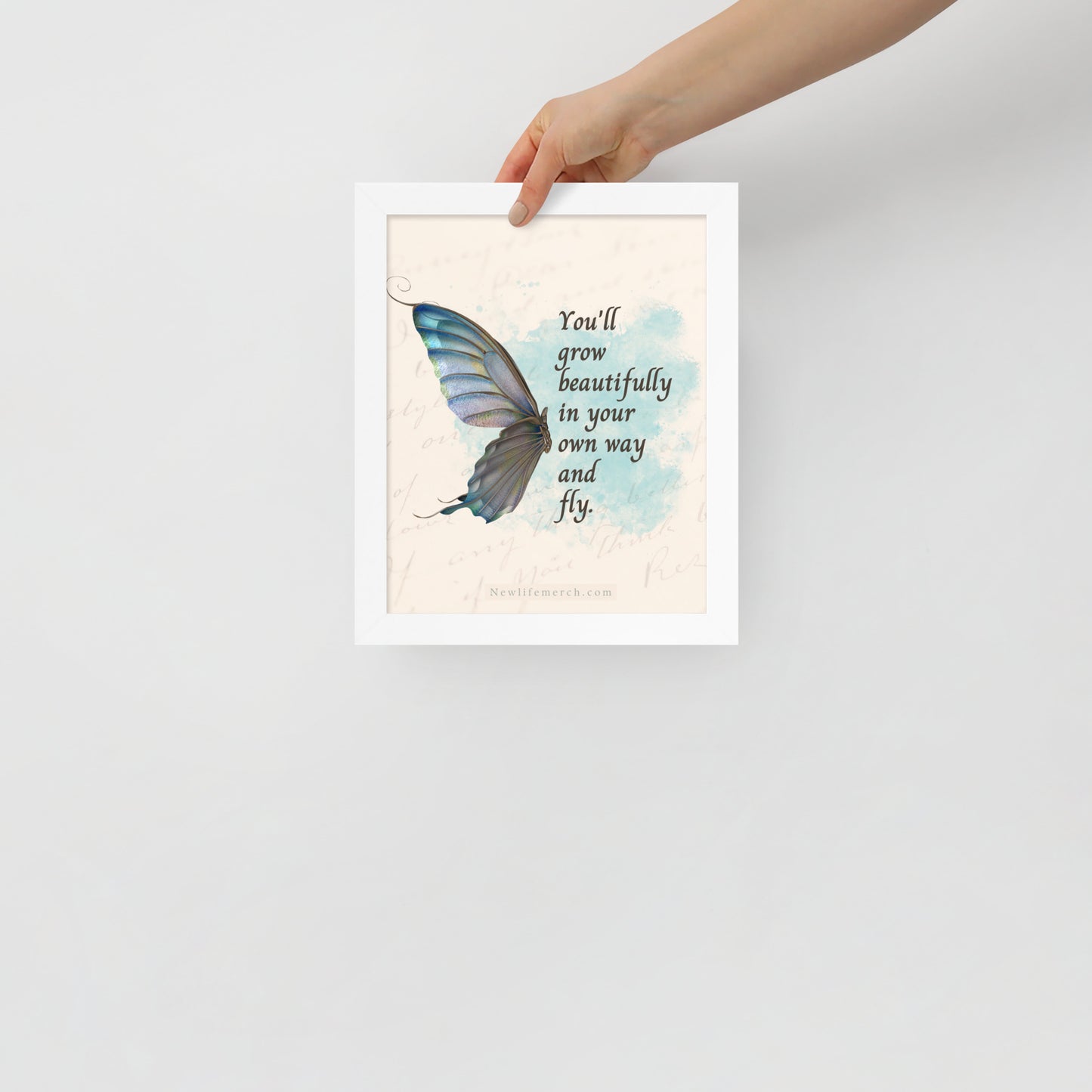 Butterfly Artwork Framed poster