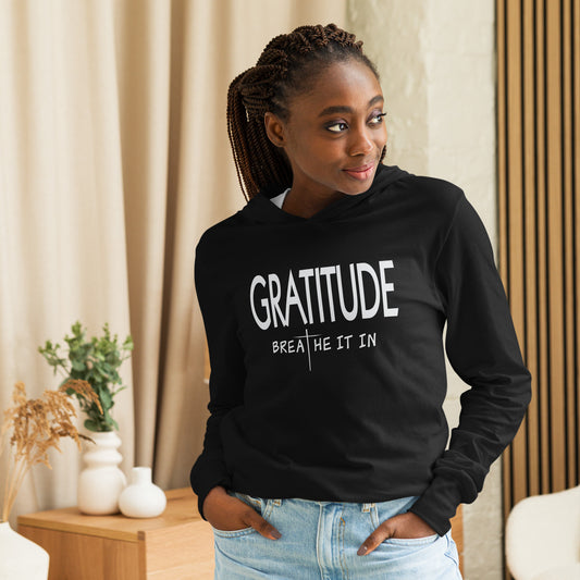 GRATITUDE - Breathe It In Hooded long-sleeve tee