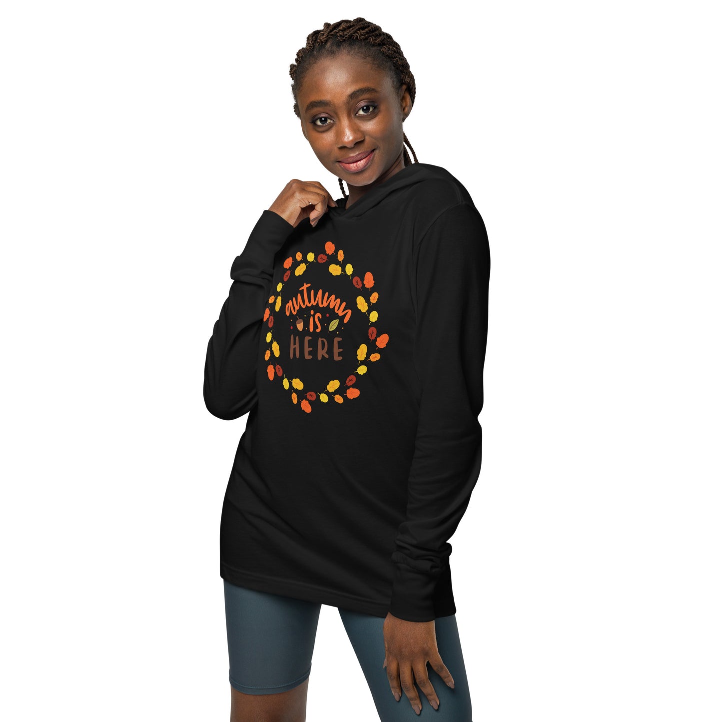 Autumn Is Here - Hooded long-sleeve tee