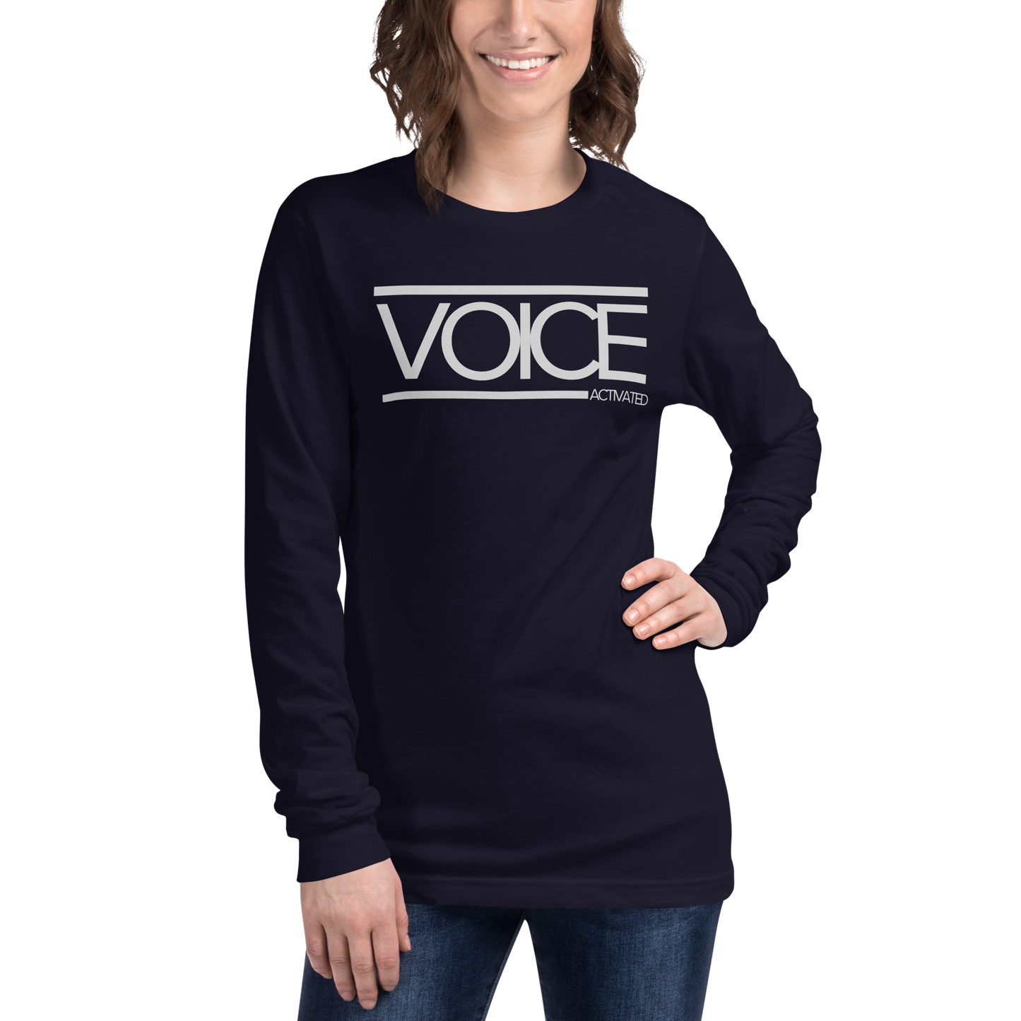 Voice Activated Unisex Long Sleeve Tee