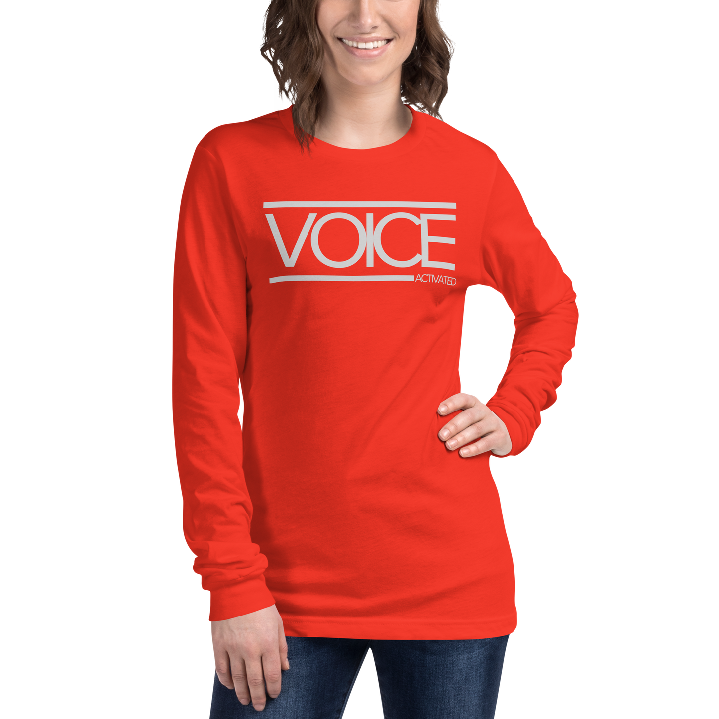 Voice Activated Unisex Long Sleeve Tee