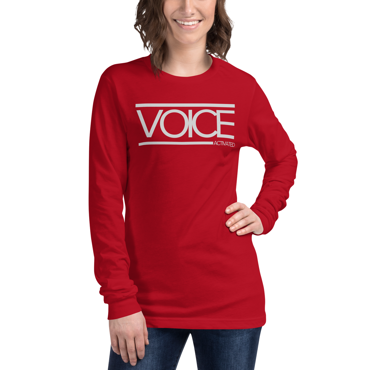 Voice Activated Unisex Long Sleeve Tee