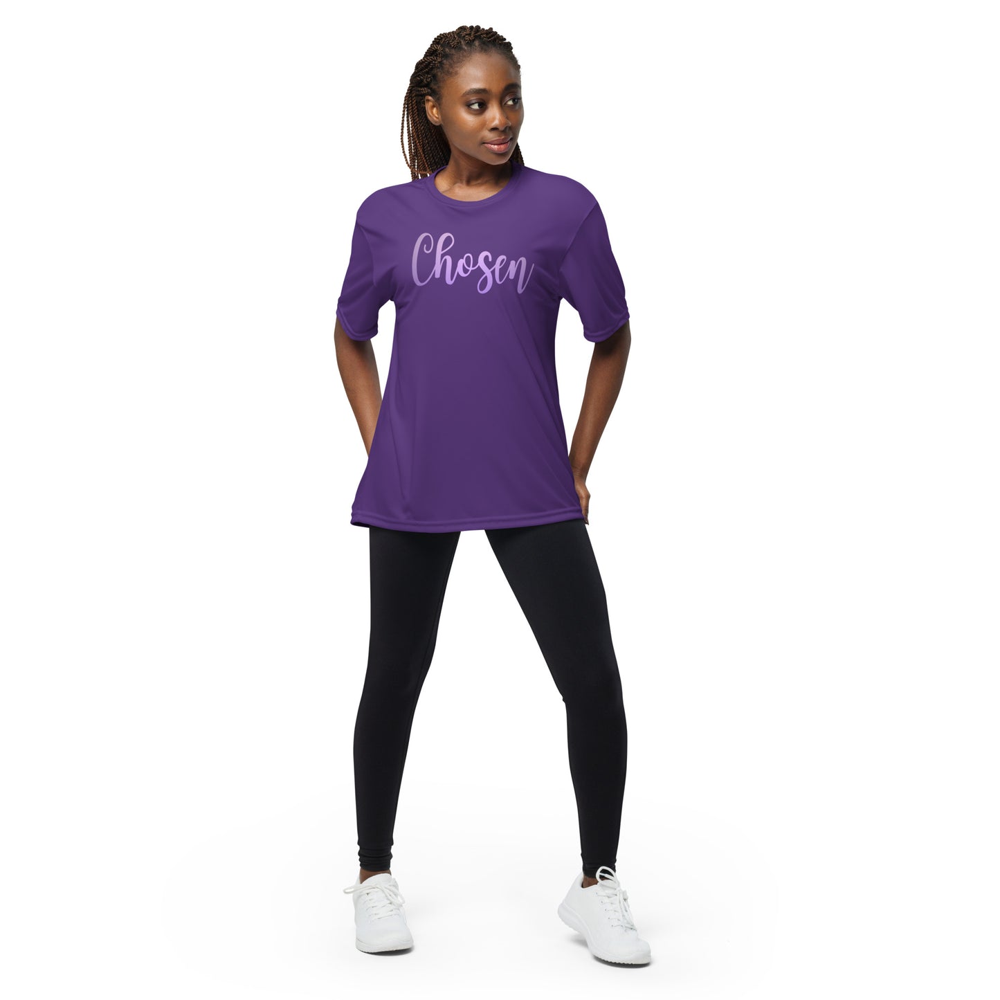 Chosen (Purple) -  Unisex performance crew neck t-shirt