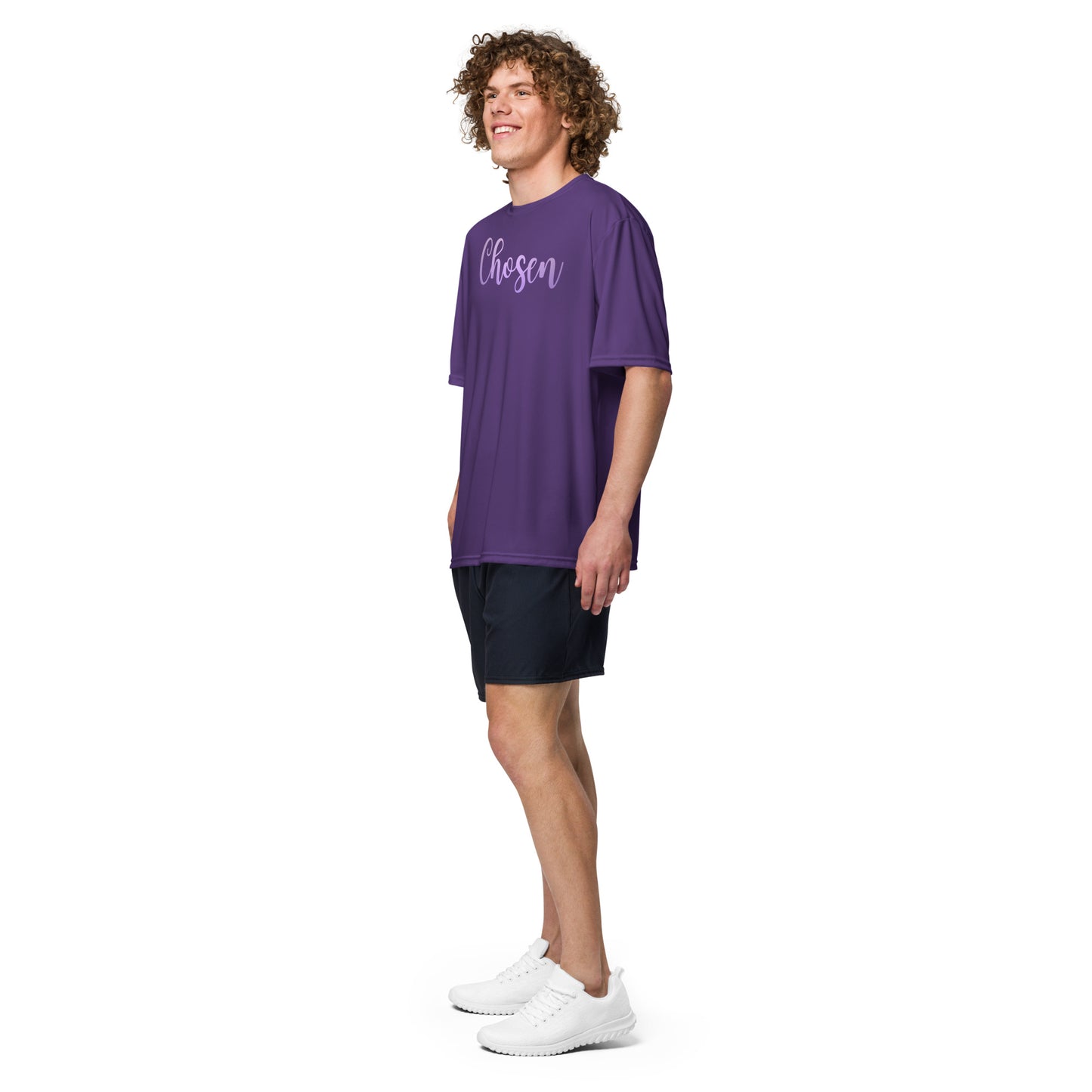 Chosen (Purple) -  Unisex performance crew neck t-shirt