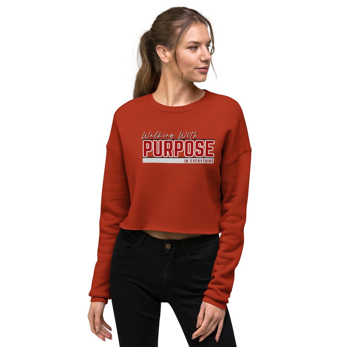 Walking In Purpose Crop Sweatshirt