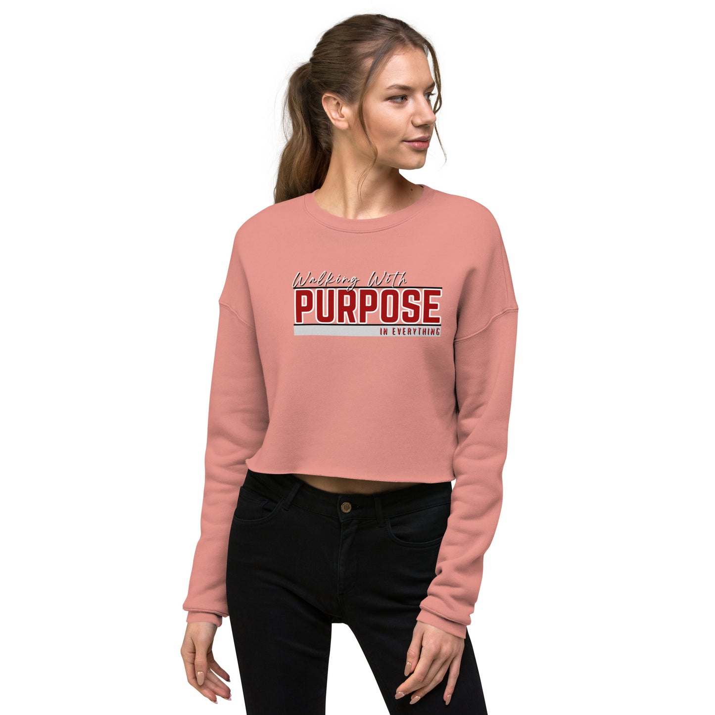 Walking In Purpose Crop Sweatshirt